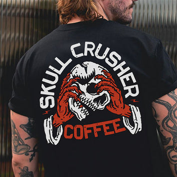 Skull In Hands - Black T-Shirt