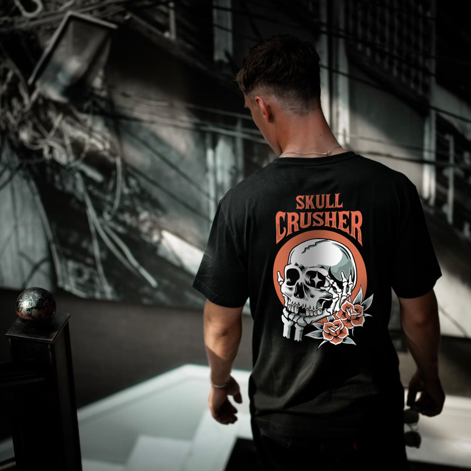 Skull Hand - Black T-Shirt