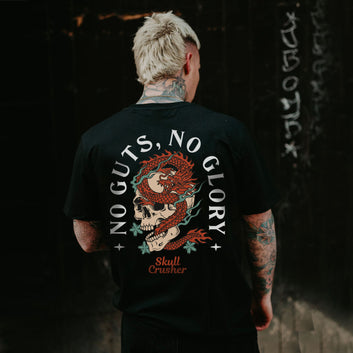 Skull Dragon - Black T-Shirt