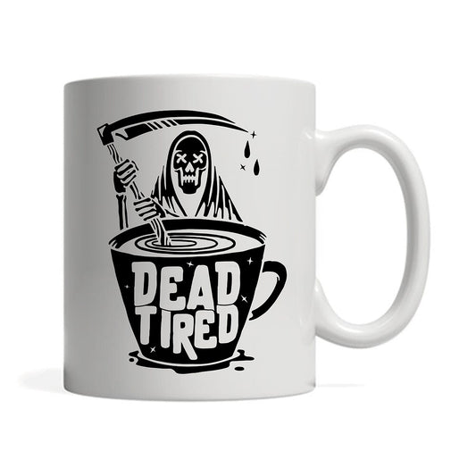 11oz White Mug - Dead Tired