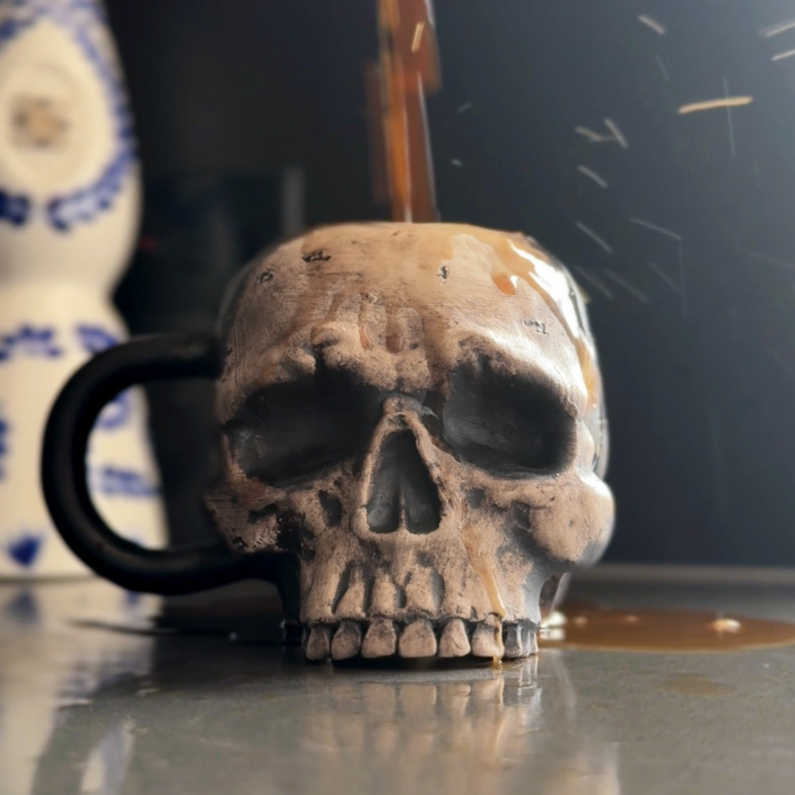 Skull Mug - Ghost Edition – Skull Crusher Coffee
