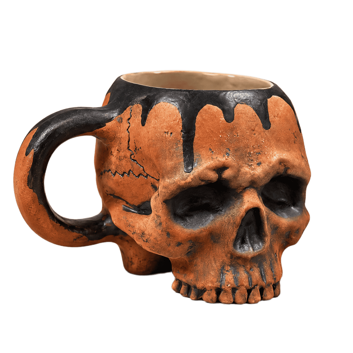 Skull Mug - Pumpkin Edition