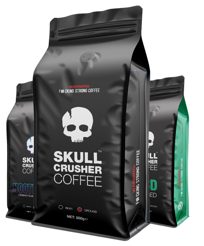 Skull Crusher Coffee Warning F cking Strong Coffee