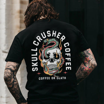 Skull Snake - Black T-Shirt