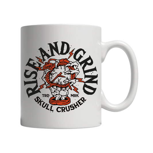 11oz White Mug - Rise & Grind