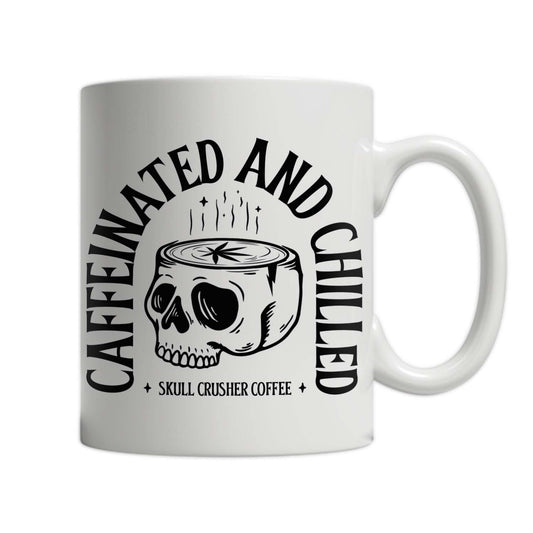 11oz White Mug - Caffeinated and Chilled