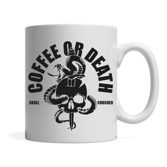 11oz White Mug - Coffee or Death
