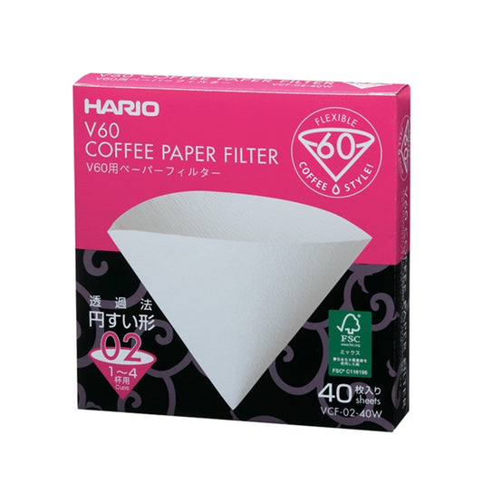 Hario - 02 Filter Paper - 40 Pack