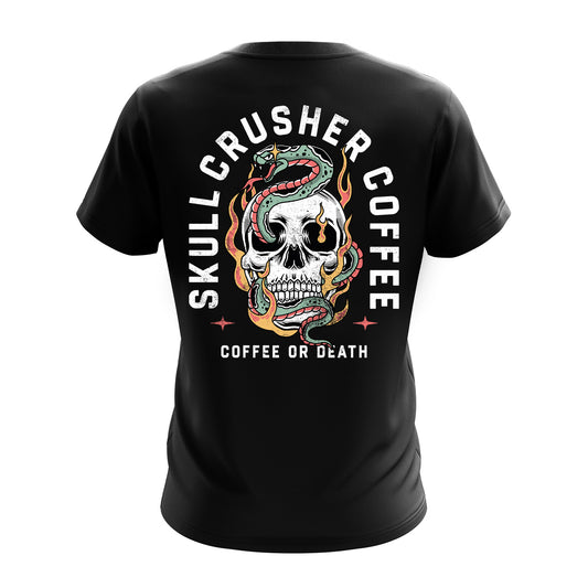 Skull Snake - Black T-Shirt